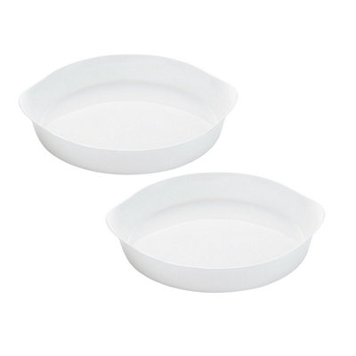 Urbn-Living 28Cm Luminarc Opal Glass Round Serving Dish from B&Q