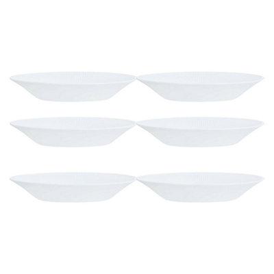 Urbn-Living Urbnliving 23Cm Diameter White Soup Bowls Set Of 6 Pcs from B&Q