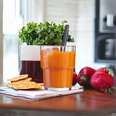 Urbn-Living Urbnliving 10Cm Height 250Ml Drinking Glasses Set Of 12