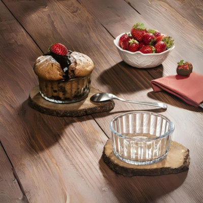 Urbn-Living Urbnliving 10Cm Diameter Set Of 6 Souffle Bowl Glass from B&Q