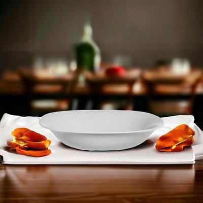 Urbn-Living Urbnliving 21Cm Diameter Grey Set Of 6 Square Opal Glass Soup Bowls from B&Q