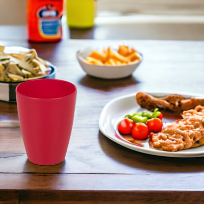 Urbn-Living Urbnliving 10Cm Height Fuchsia 6 Small Plastic Drinking Cups 330Ml from B&Q