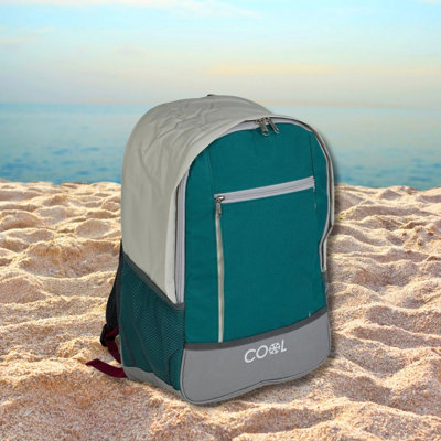 Urbn-Living Urbnliving 20L Green Insulated Ice Cooler Shoulder Backpack Camping Hiking Picnic Bag from B&Q