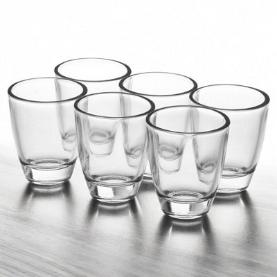 Queensway Home and Dining Queensway Home & Dining 6Cm Height 6Pcs Small Shot Glasses Tumblers Vodka Liquor Whiskey Pub Party Glassware from B&Q