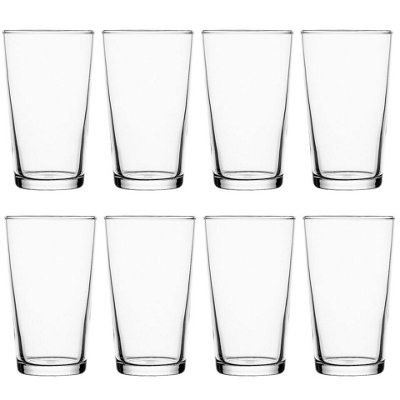Queensway Home And Dining Queensway Home & Dining 570Ml Tempered Pint Glass Beverages Drinking Pub Bar Glasses Set Of 8
