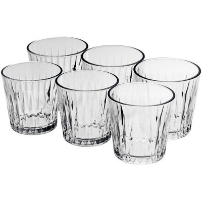 Queensway Home and Dining Queensway Home & Dining 300Ml Whiskey Drinking Glasses Water Juice Tumblers Set Of 6 from B&Q