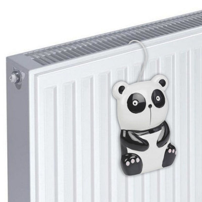 Urbn-Living 16Cm Height Ceramic Hanging Radiator Animated Panda Bear Character Air Humidifier B&Q