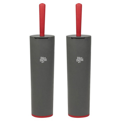 Urbn-Living Urbnliving 42Cm Height 2 Pcs Toilet Brush With Holder Silicone Bathroom Wc Easy To Clean from B&Q