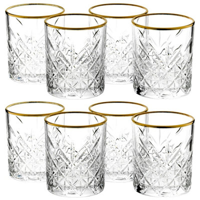 Urbn-Living Set Tumbler With Gold Rim 420Ml