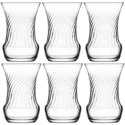 Queensway Home and Dining Queensway Home & Dining 105Ml 6 Pcs Mini Tea Glasses Arabian Luxury Style Coffee Shots Set from B&Q