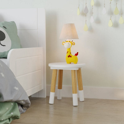 Urbn-Living Urbnliving 26Cm Height Wooden Round White Chair Toddlers Kids Children Small Stool Home Nursery Seat from B&Q
