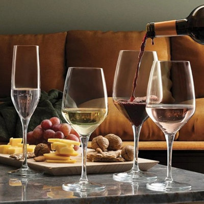 Queensway Home and Dining Queensway Home & Dining 200Ml Stemmed Wine & Champagne Flutes Set Of 6