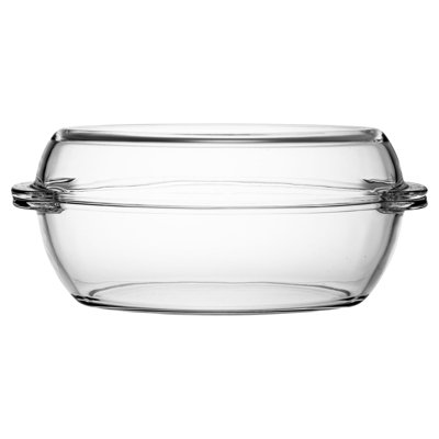 B&Q -  Queensway Home & Dining 2.85L Oval Casserole Roasting Baking Cooking Non-Stick With Lid