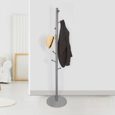Urbn-Living Urbnliving 174Cm Height Coat Rack Tree Branch Hanger Stand Multi Hooks Hallway Freestanding W/ Mdf BaseGrey from B&Q