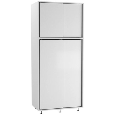 Urbn-Living Urbnliving 180Cm Height 4 Sliding Doors White Wardrobe Bedroom Storage Closet Hanging Rail Cupboard Unit from B&Q