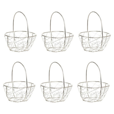 B&Q -  Oval Basket Wire Mesh13X10X11Cm
