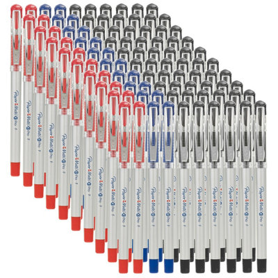 Urbn-Living Gel Pens 0.5mm Fine PointPack Of 100 Black Blue Red from B&Q