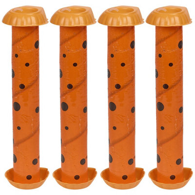 Urbn-Living Urbnliving 255mm Hight Insect Fly Catcher Glue Sticky Trap Killer Strong Tape Strip Pest ControlSet Of 4 from B&Q