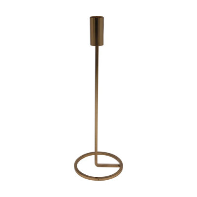 Urbn-Living Urbnliving Metal Candlestick Taper Gold Candle Holder Stand Home Décor Wedding Table Centrepiece from B&Q