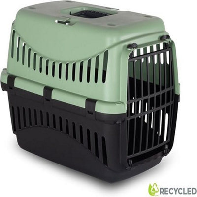 Urbn-Living Urbnliving Plastic Pet Carrier For Dogs & CatsDurable & Lightweight Travel CrateIce Mint from B&Q