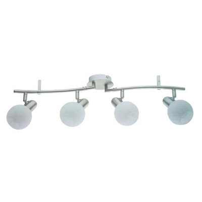 Urbn-Living 4 Arm Led Dim- Able Ceiling Spotlight Fixture 6W E14 Bulb Included from B&Q