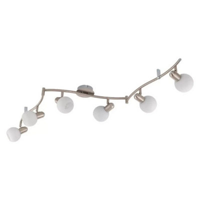Urbn-Living Light/White Arm Led Dim- Able Ceiling Spot Fixture 6W E14 Bulb Included Size 6