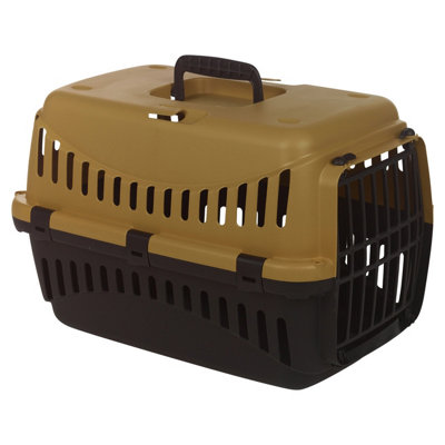 Urbn-Living MustardDog Pet Carrier Transporter Cage 46X31X32Cm from B&Q