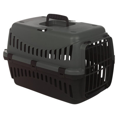 Urbn-Living Dark GreyDog Pet Carrier Transporter Cage 46X31X32Cm from B&Q