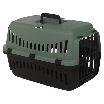 Urbn-Living Light GreyDog Pet Carrier Transporter Cage 46X31X32Cm from B&Q