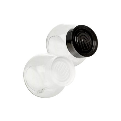 Urbn-Living 2 Pcs 500Ml And 700Ml Airtight Clear Glass Storage Jars With Lid from B&Q
