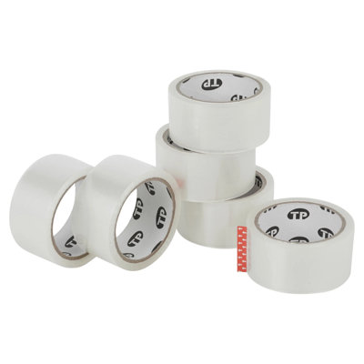 Urbn-Living Urbnliving Heavy Duty Clear Packaging Tape Strong Adhesive Rolls For Sealing Boxes And ParcelsPack Of 6 from B&Q