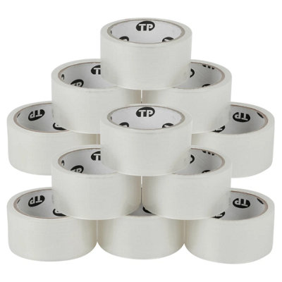 Urbn-Living Heavy Duty Clear Packaging Tape Strong Adhesive Rolls For Sealing Boxes And ParcelsPack Of 12 from B&Q