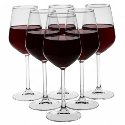 Queensway Home and Dining Queensway Home & Dining Champagne Flutes 360Ml Prosecco & Wine Glasses Set Of 6 from B&Q