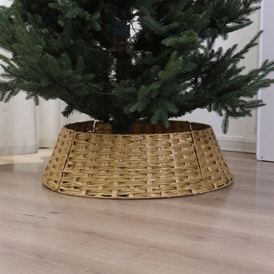 Urbn-Living Urbnliving Decorative Christmas Tree Skirt Cover 4 PcsGold  76Cm from B&Q