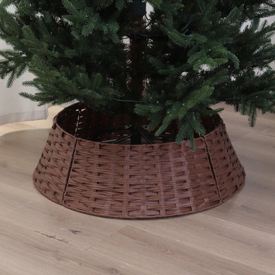 Urbn-Living Urbnliving Piece Foldable Christmas Tree Skirt  Durable Decorative Base Cover 4Brown 76Cm from B&Q