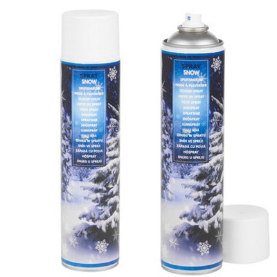 Urbn-Living Urbnliving 600Ml Artificial Spray Snow Fake White Christmas Tree Wreath Window Xmas Décor Set Of 2 from B&Q
