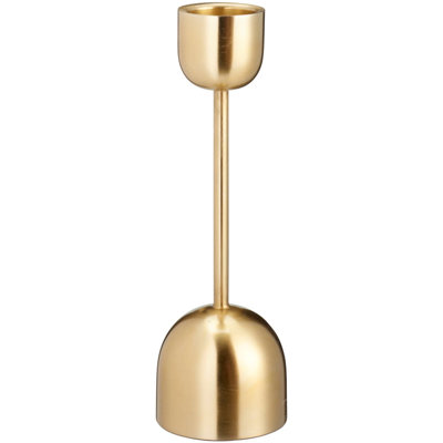 Urbn-Living Urbnliving 25Cm Gold Metal Taper Candlestick Bell Candle Holder Stand Wedding Centrepiece Display from B&Q