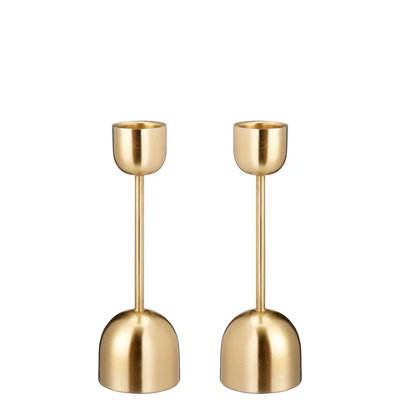 B&Q -  Urbnliving 25X2Cm Gold Metal Taper Candlestick Bell Candle Holder Stand Wedding Centrepiece Display