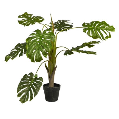 Urbn-Living Urbnliving 110Cm Large Artificial Realistic Plant Monstera Deliciosa Potted Tree Décor from B&Q