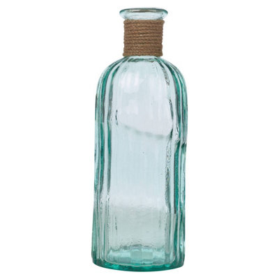 Urbn-Living 1.5LRecycled Glass Bottle Vase from B&Q