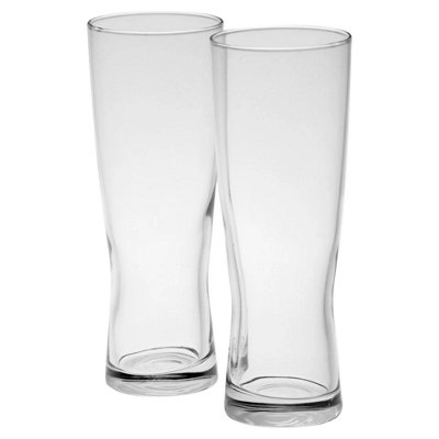 Queensway Home and Dining Queensway Home & Dining 360Ml Lav Malta Glasses Lager Ale Cider Drinkware Pub Bar Sets 2 from B&Q