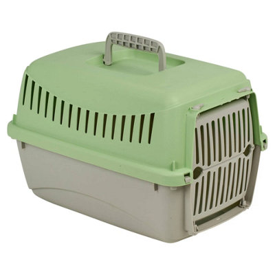 Urbn-Living Urbnliving Transportini Pet Carrier Small Portable Travel Crate For Cats And Small Dogs Pastel Green from B&Q