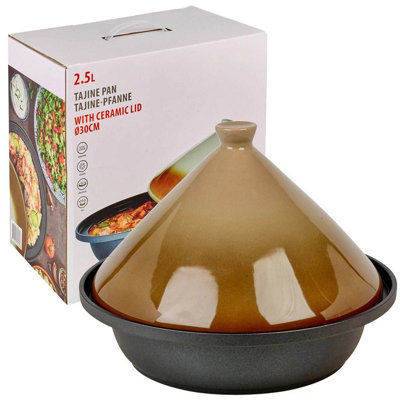 Urbn-Chef 30Cm Moroccan Tagine Pot Slow Cooker For Stews And Casseroles Induction Hob from B&Q