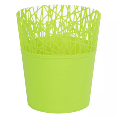 Urbn-Living WhiteSet Of 2Mini Plastic Flower Planter Pots183X160X160 Cm from B&Q