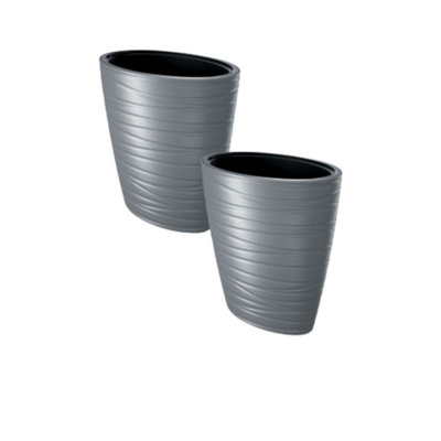 Urbn-Living Stone GreySet Of 259Cm Maze Flower Pot59X38X58 from B&Q