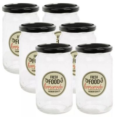 Urbn-Living Set Of 6800Ml Airtight Glass Storage Jars With Metal Lid from B&Q