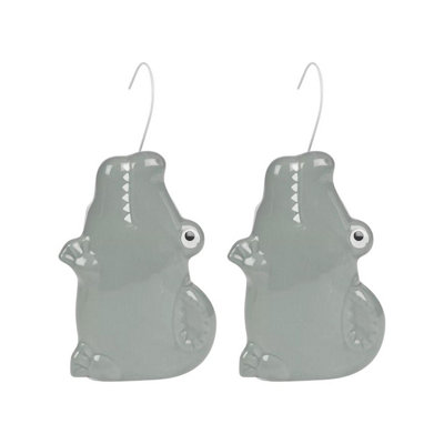 Urbn-Living AlligatorSet Of 2Ceramic Hanging Radiator Humidifier Animated Characters from B&Q