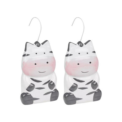 Urbn-Living Stripy Cat, Set Of 2 - Ceramic Hanging Radiator Humidifier Animated Characters B&Q