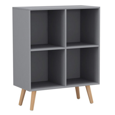 Urbn-Living GreyBeech4-Cube Shelving Unit With Legs from B&Q
