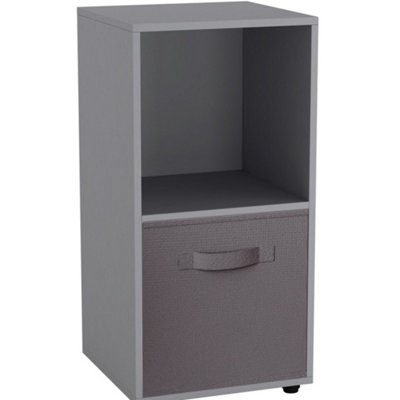 Urbn-Living GreyGrey2-Cube Shelving Unit With Inserts from B&Q